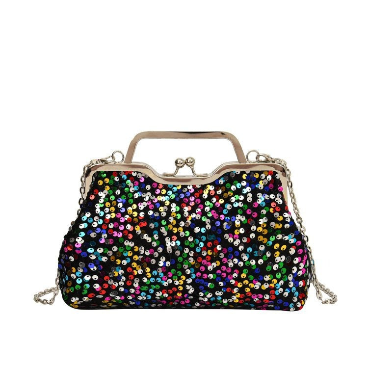 New Trendy Fashion Crossbody Bag Handbag Niche Sequin Evening Bag