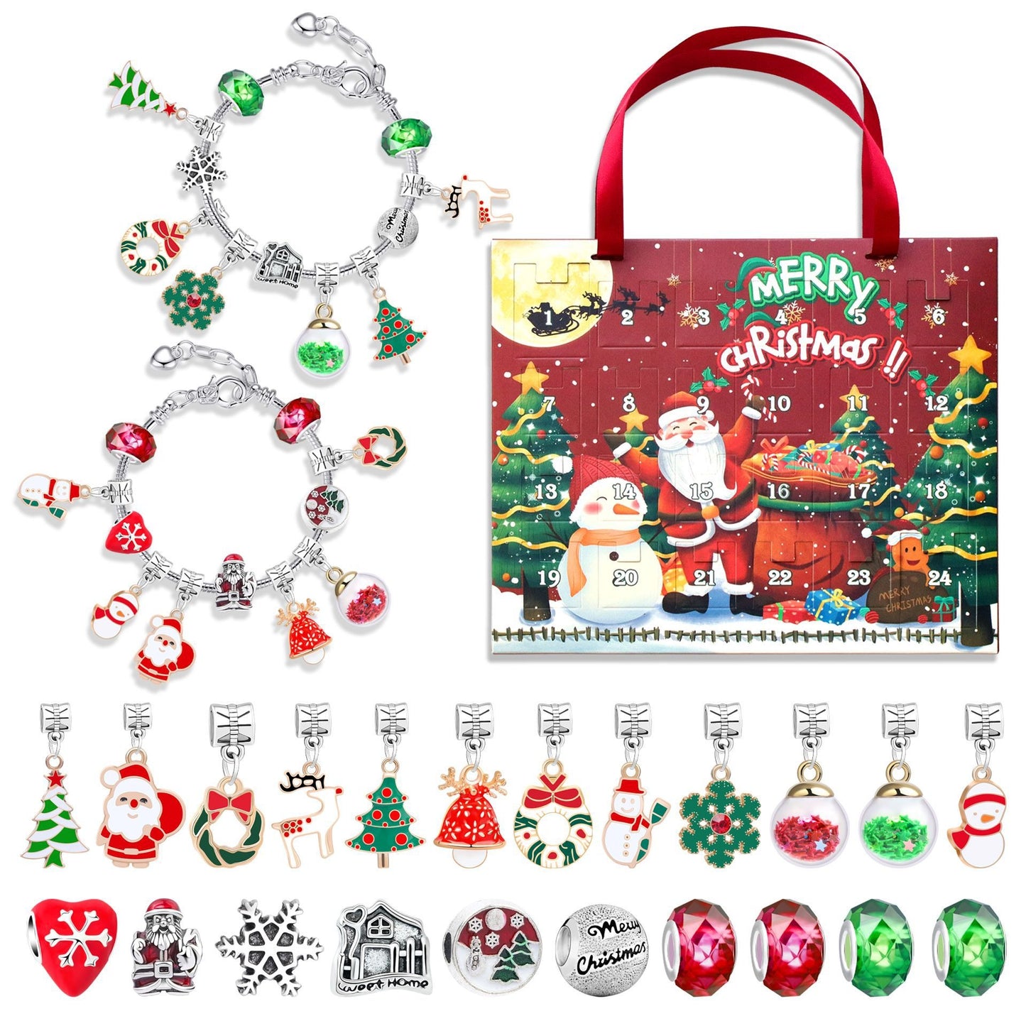 Creative Mystery Blind Box Xmas Gifts DIY Children Bracelets Surprise Blind Box Set