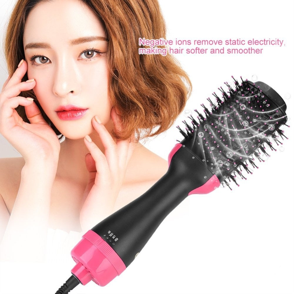 Multifunctional 2 in 1 Hair Dryer Volumizer Rotating Hot Hair Brush