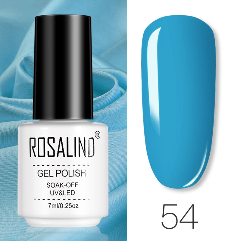 ROSALIND Gel Polish Set Manicure for Nails Semi Permanent Vernis top coat UV LED Gel Varnish Soak Off Nail Art Gel Nail Polish