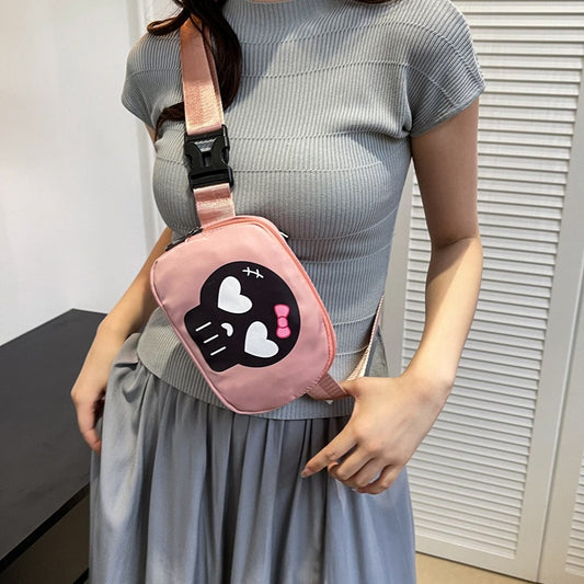 Women Chest Bag Simple Fashion Shoulder Bag Light Messenger Bag Large Capacity Waist Bag Casual Small Square Bag