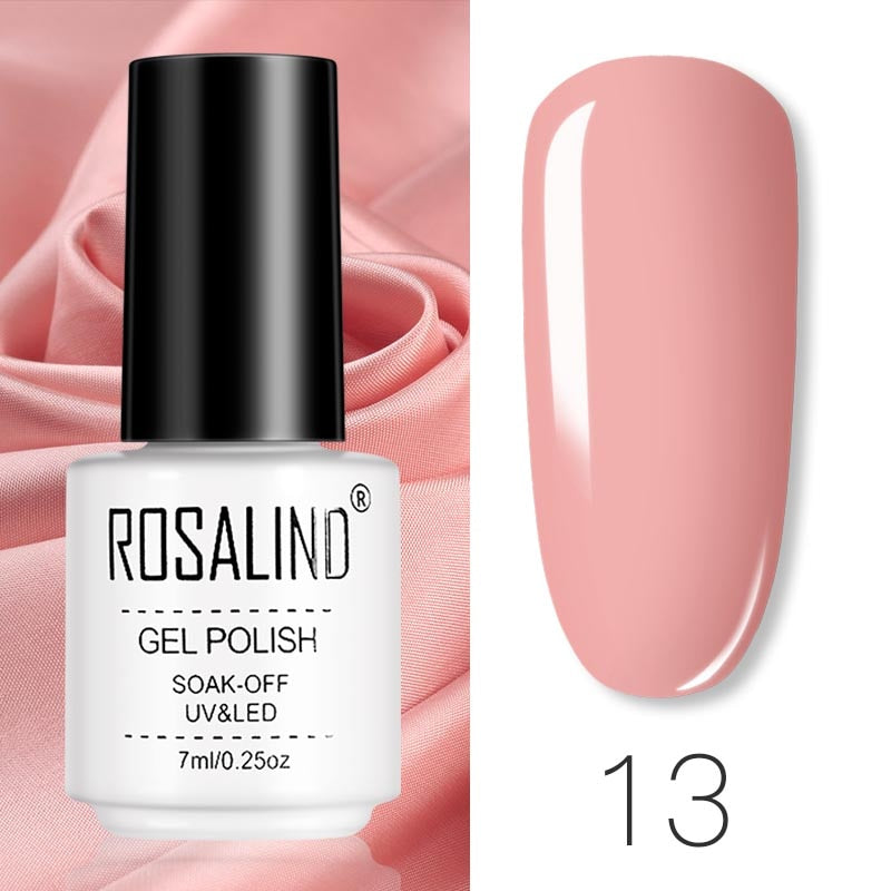 ROSALIND Gel Polish Set Manicure for Nails Semi Permanent Vernis top coat UV LED Gel Varnish Soak Off Nail Art Gel Nail Polish