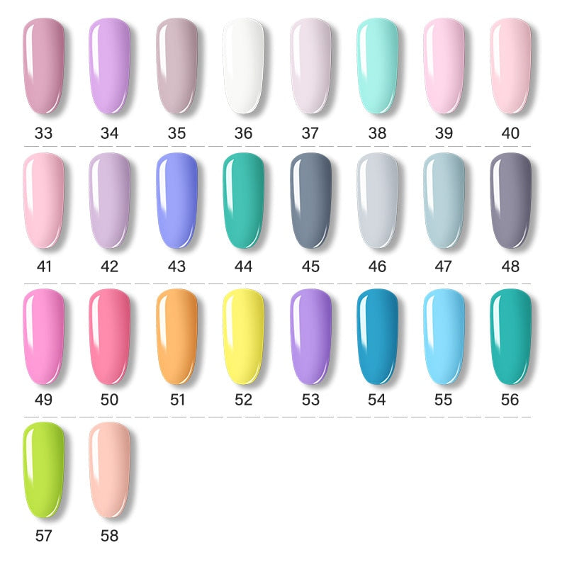 ROSALIND Gel Polish Set Manicure for Nails Semi Permanent Vernis top coat UV LED Gel Varnish Soak Off Nail Art Gel Nail Polish