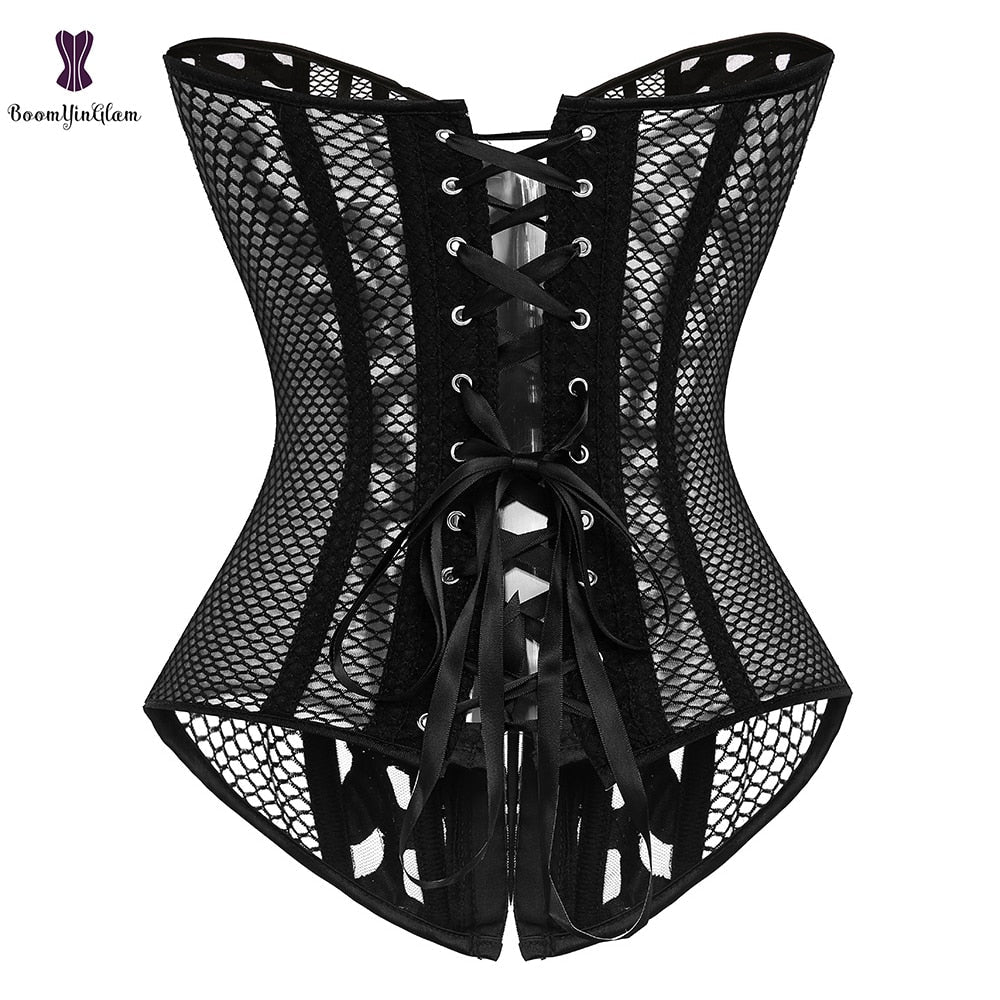 Lace Up Overbust Corset