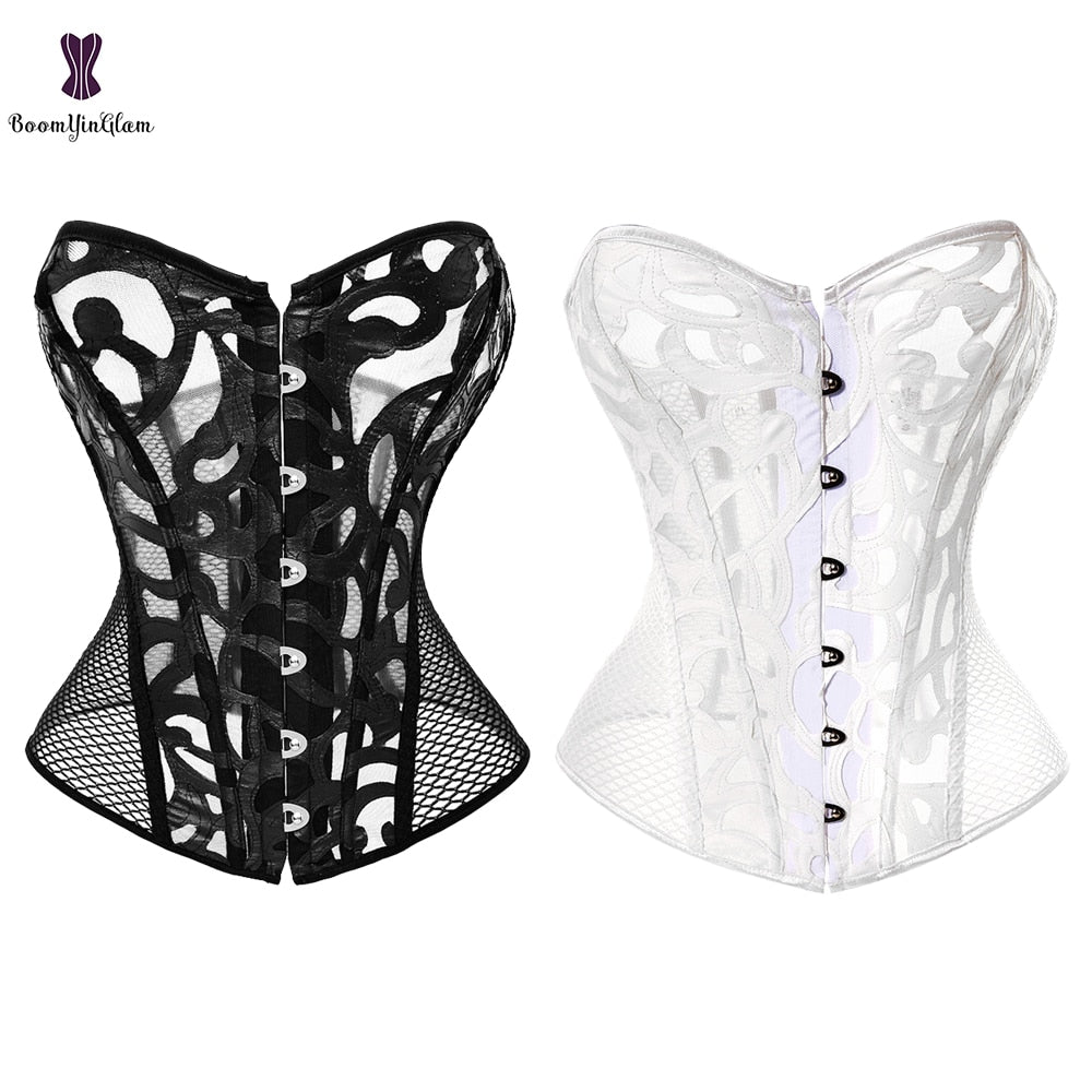 Lace Up Overbust Corset